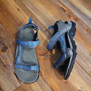 Teva Blue and Gray Sandals
